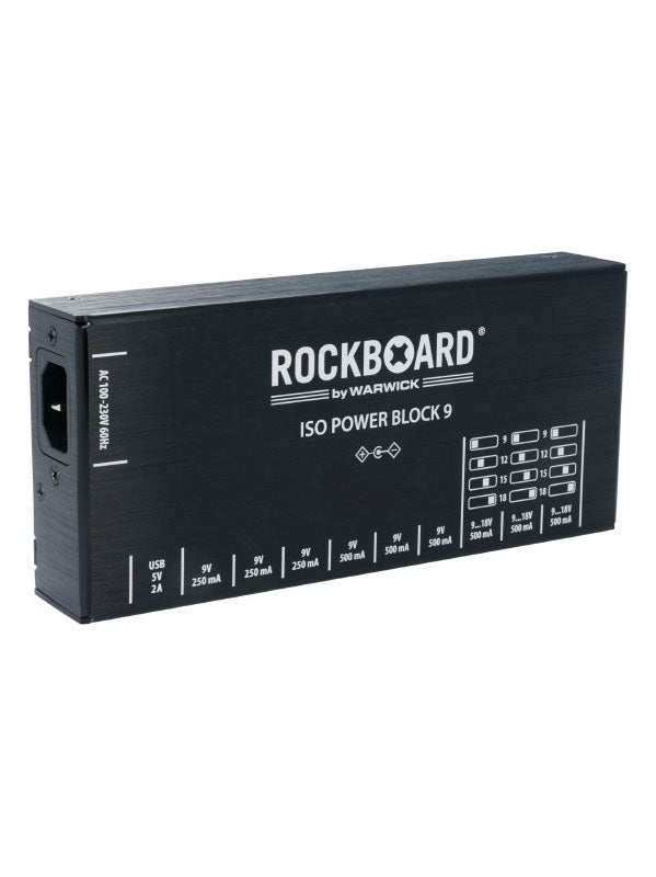 Rockboard Power Block Iso V9 IEC 9 Bis 18V 100/230 Volt