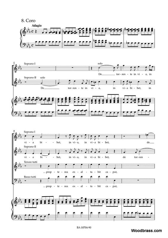 Handel G.F. - Dixit Dominus HWV 232 - Vocal Score