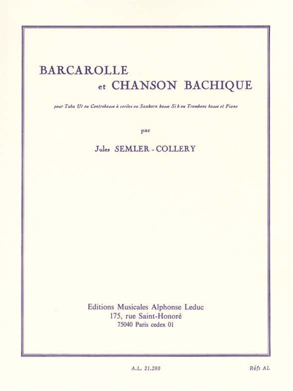 Barcarolle and Bacchanalian Song