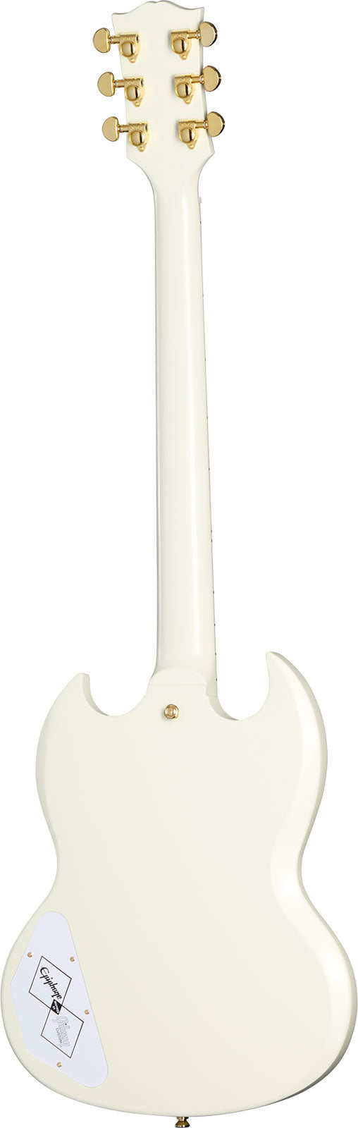 Les Paul SG Custom 1963 Maestro Vibrola Klassisches Weiß IBGCSO