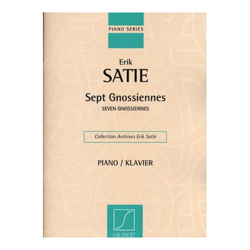 Satie Erik - Sept Gnossiennes - Piano
