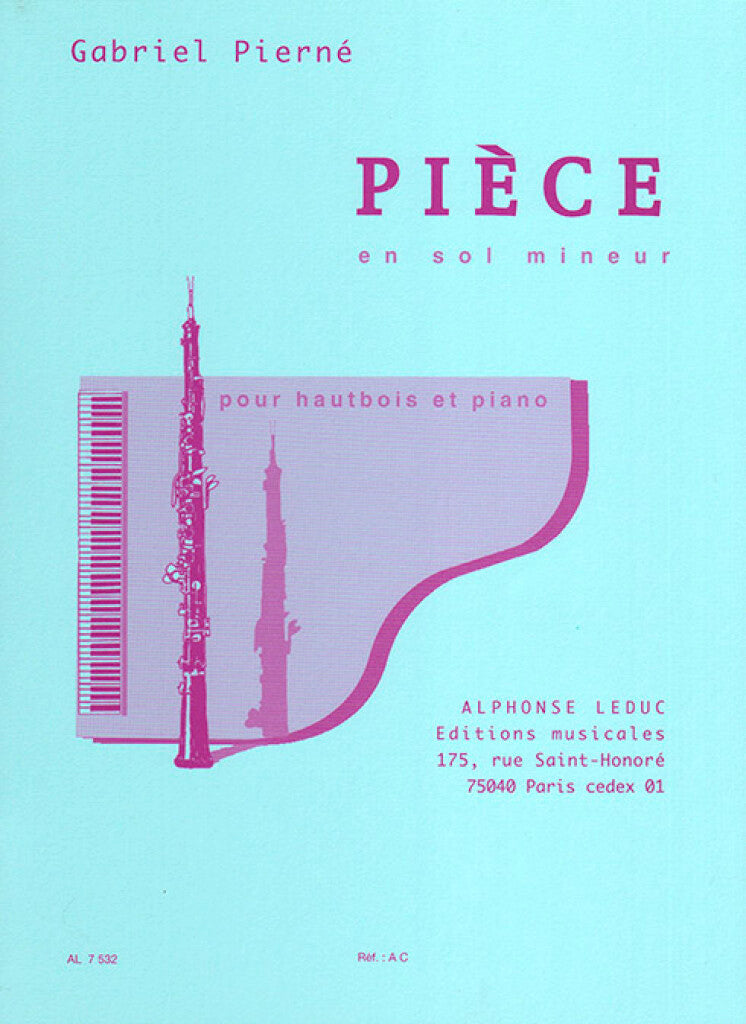 Pierne Gabriel - Piece En Sol Mineur - Hautbois & Piano