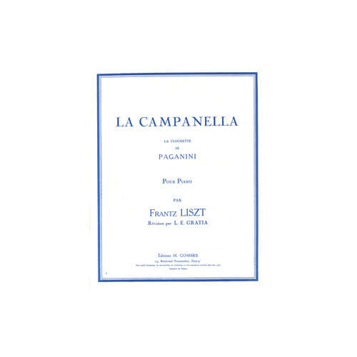 LISZT FRANZ - LA CAMPANELLA - PIANO