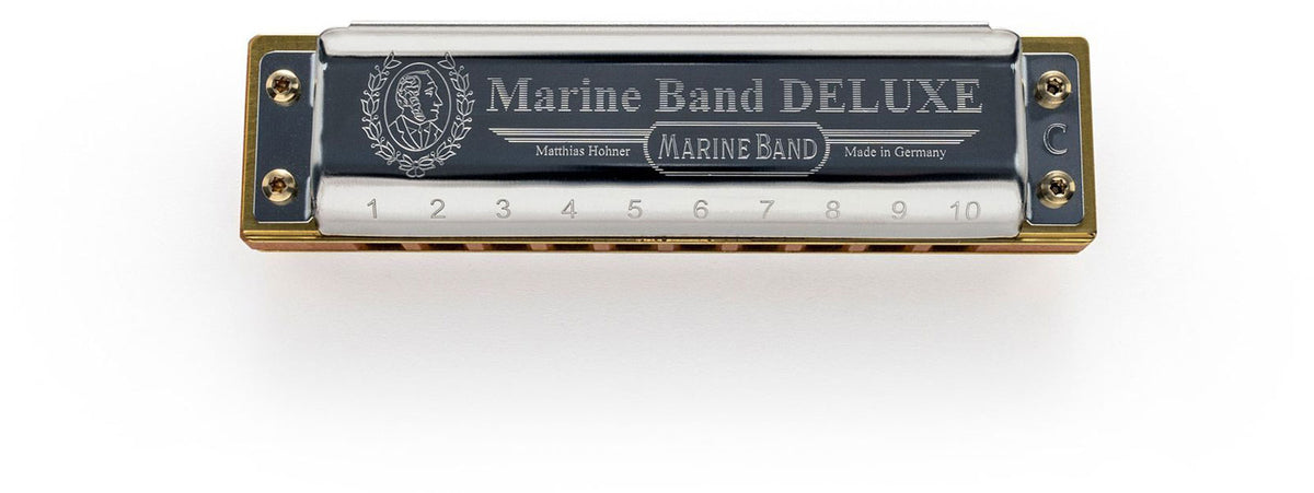 DIATONISCHEN 2005/20 MARINE BAND DELUXE 10 LOCHER EB MIB