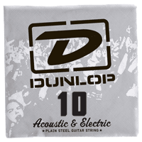 ELECTRIC STRINGS NICKEL PLATED STEEL UNIT SOLID STEEL 010