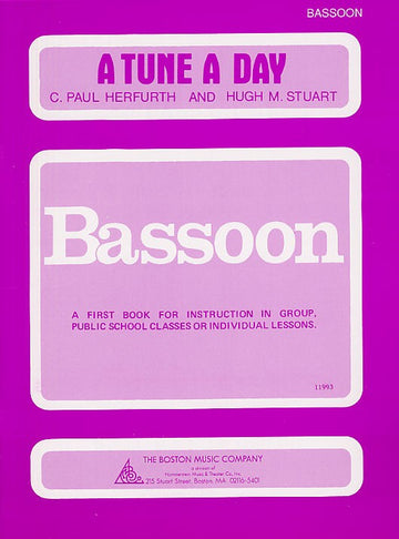 A TUNE A DAY FOR BASSOON BOOK ONE - BASSOON