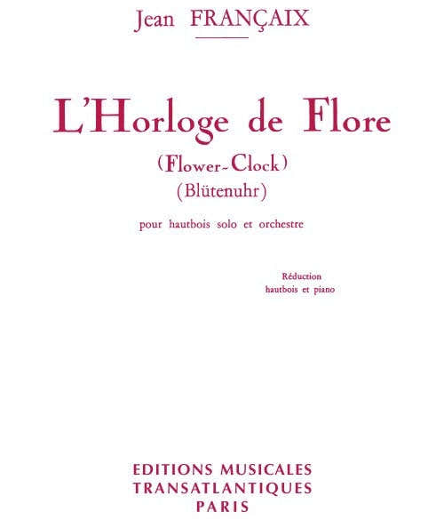 L' Horloge de Flore - Blütenuhr - Flower Clock