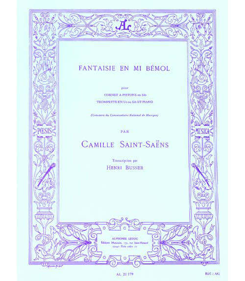 SAINT-saens Camille - Fantasie in Es - Trompete & Klavier