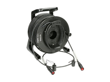 CP5EE1YW50 50M CAT5E PVC BLACK WITH 2 X EHTERCON REELS