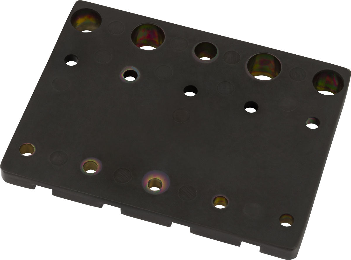 Fender HiMass 4-Saiten-Bassbrücken-Baugruppe mit Zinkreitern Schwarz