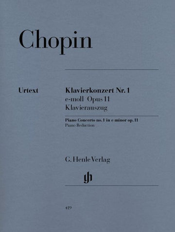 CHOPIN F. - CONCERTO FOR PIANO AND ORCHESTRA NO. 1 E MINOR OP. 11