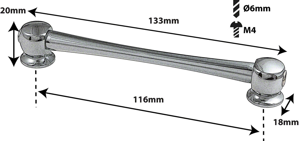 TL11D116 - SPANNBCKCHEN TUBELUG - 116MM - DOPPELTE SPANNSHCHRAUBEN (X1)