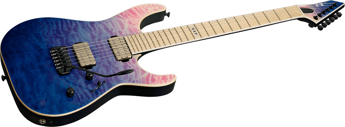E-Ii M-Ii Hipshot Tremolo Qm Indigo-Lila-Verlauf