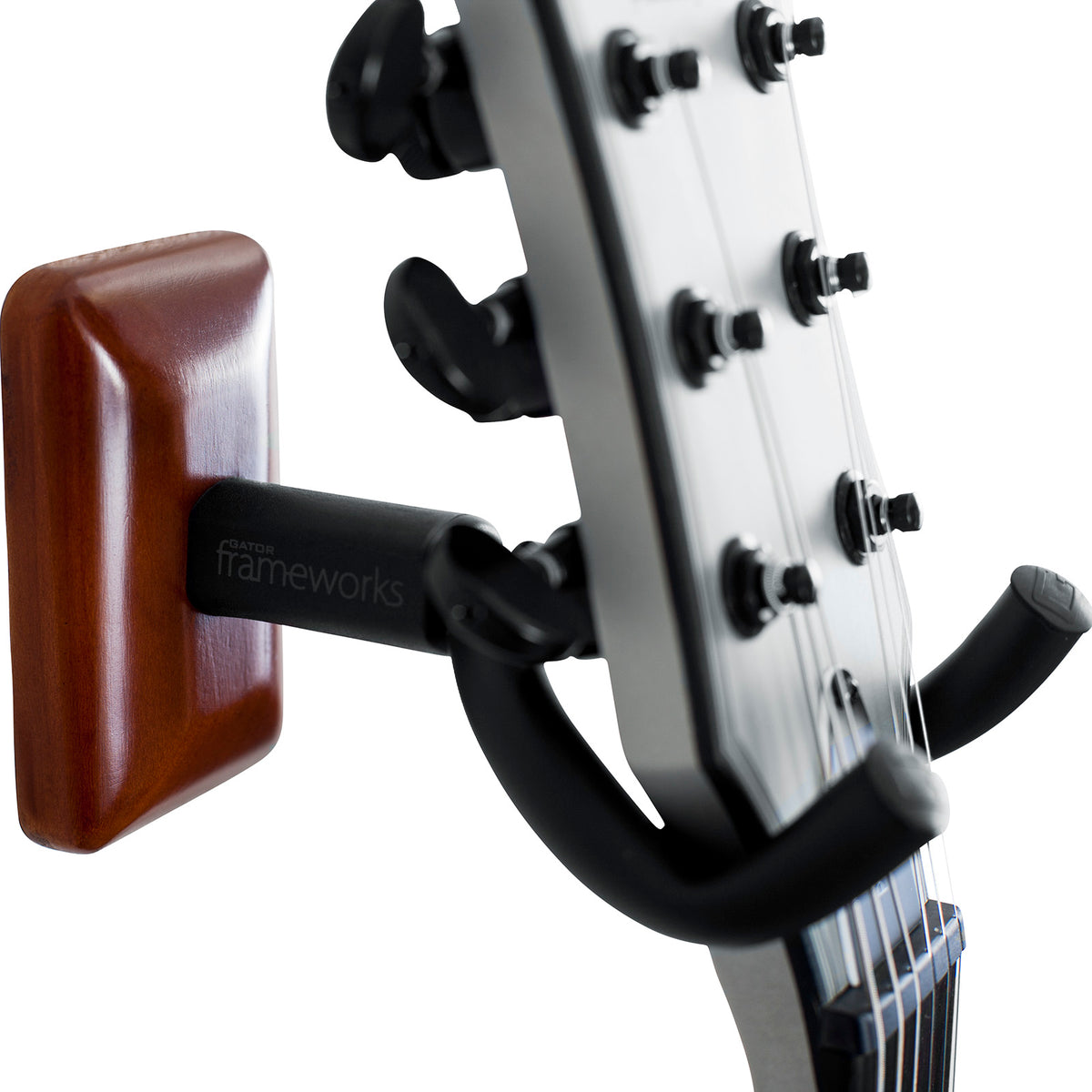 Mahogany Wall Mount Guitar Hanger