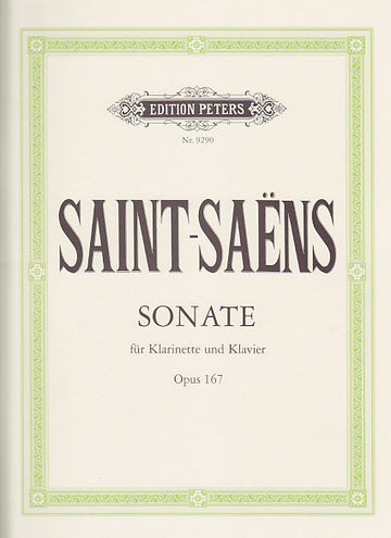 SAINT-saens - Clarinet Sonata Op. 167 - Clarinette et Piano