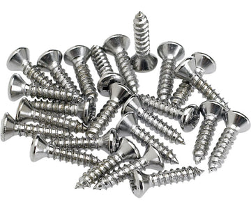 PICKGUARD/CONTROL PLATE MOUNTING SCREWS (24) (CHROME)