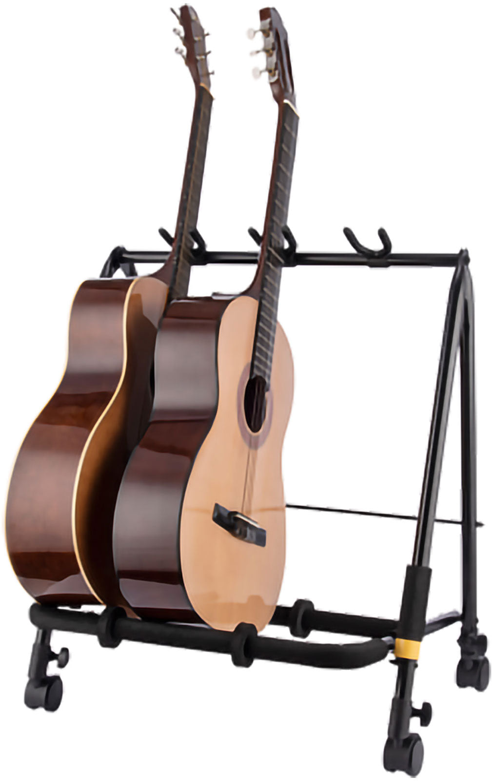 Gitarrenrack für 3 Gitarren mit Rollen