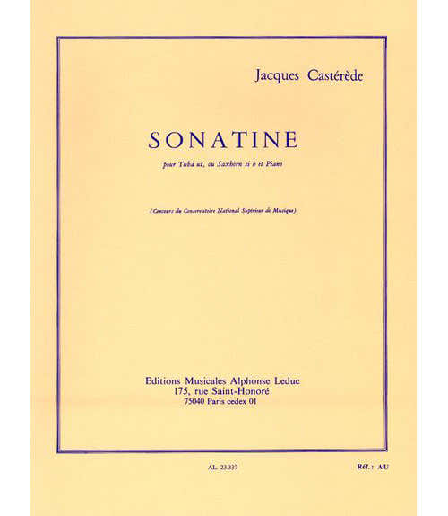 Casterede J. - Sonatine - Tuba in C oder B-Saxhorn und Klavier