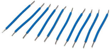 Abisolierter vorgeschnittener Draht 2 - Blau