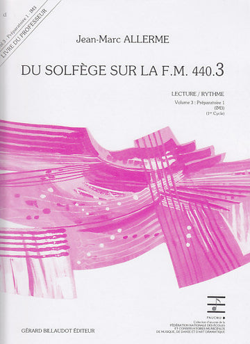 Allerme JEAN-marc - Du Solfege Sur La F.M. 440.3 - Lecture/rythme - Professeur