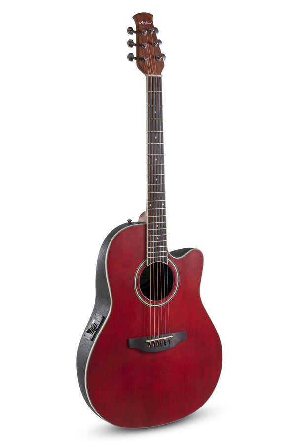 E-Akustikgitarre Traditional Ab24 Mid Cutaway Ruby Red Satin