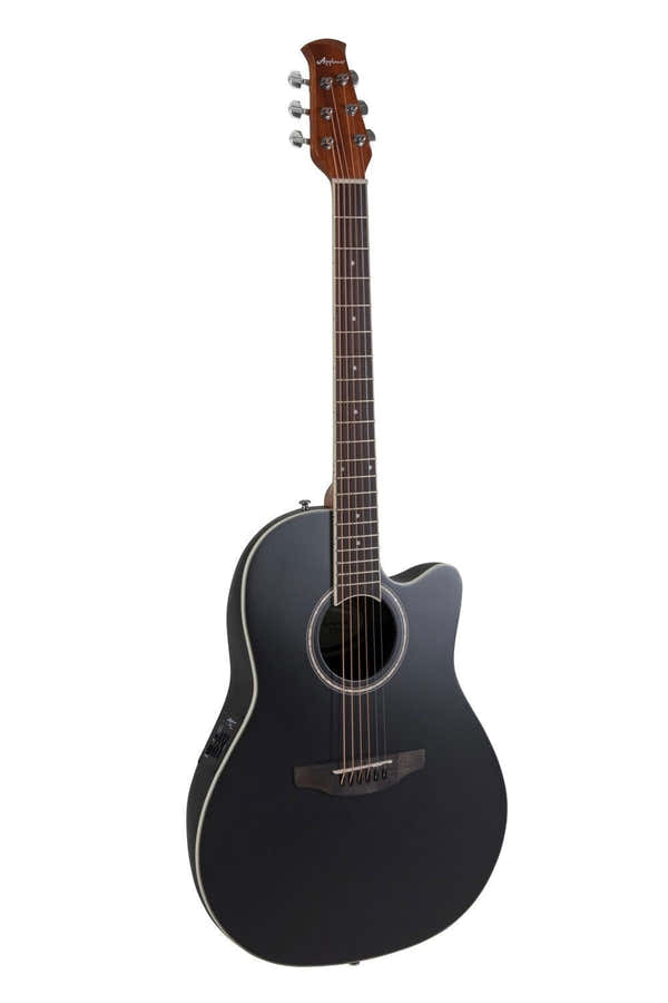 E-Akustikgitarre Traditional Ab28 Super Shallow Cutaway Black Satin