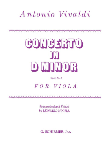 Vivaldi A. - Concerto In D Minor Op. 3/6 - Alto