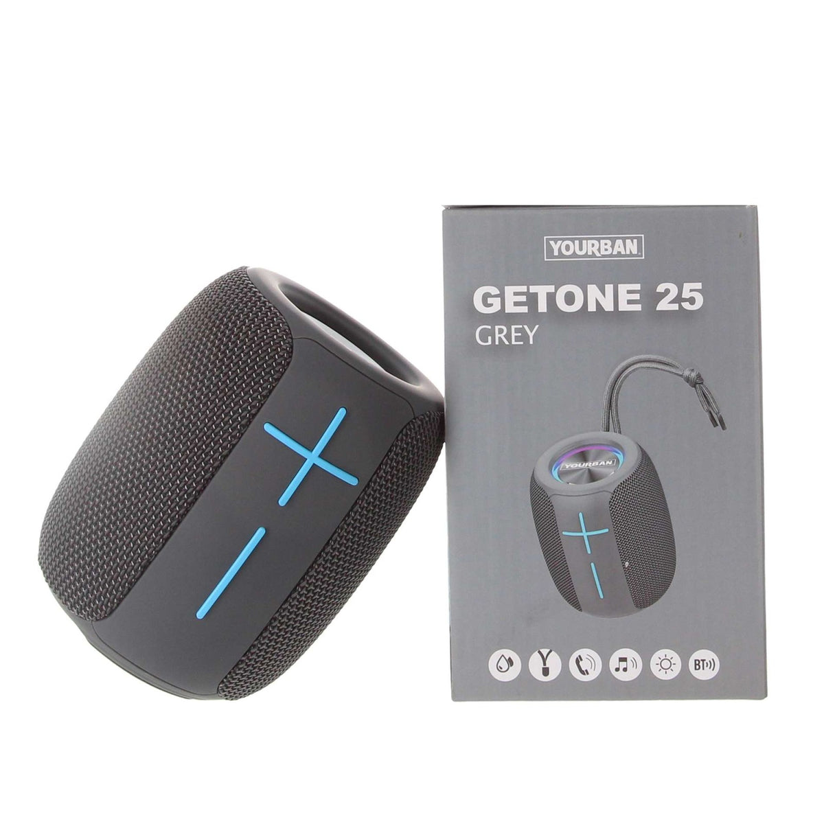 GETONE 25 GREY - KOMPAKTES BLUETOOTH NOMADIC LAUTSPRECHERGRAU