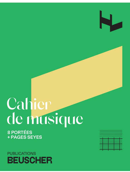 Paul Beuscher Publications Notenheft Für Musik 8 Notenzeilen + Seyes-Seiten