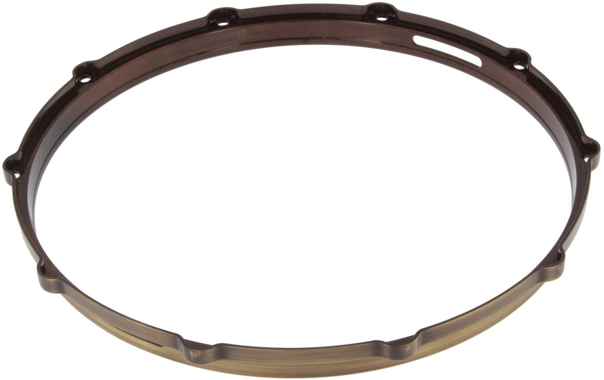 Hdc3-14-10Svbb 14" 10 Holes Snare Side 3Mm Die Cast Drum Hoop Vintage Brushed Brass