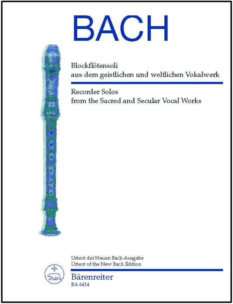 Bach J.S. - Blockflotensoli Aus Dem Geistlichen Und Weltlichen - Flute A Bec