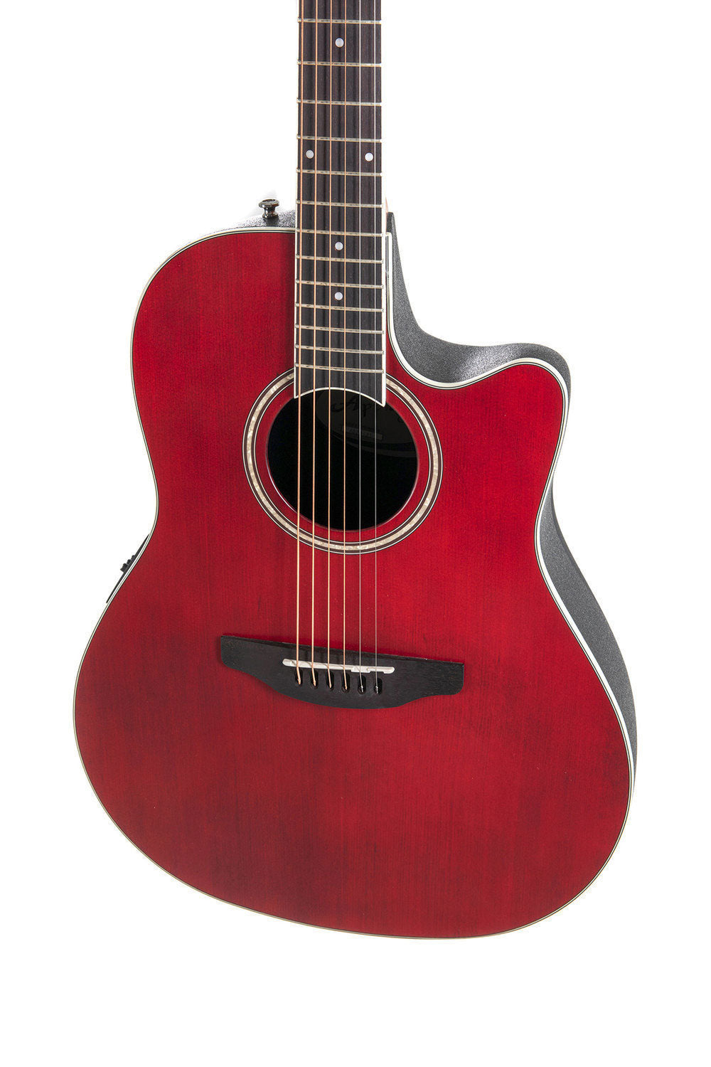 E-Akustikgitarre Traditional Ab24 Mid Cutaway Ruby Red Satin