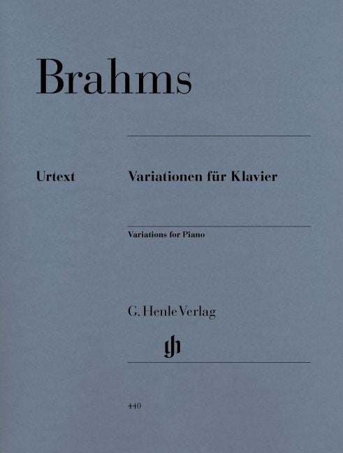 BRAHMS J. - VARIATIONS FOR PIANO