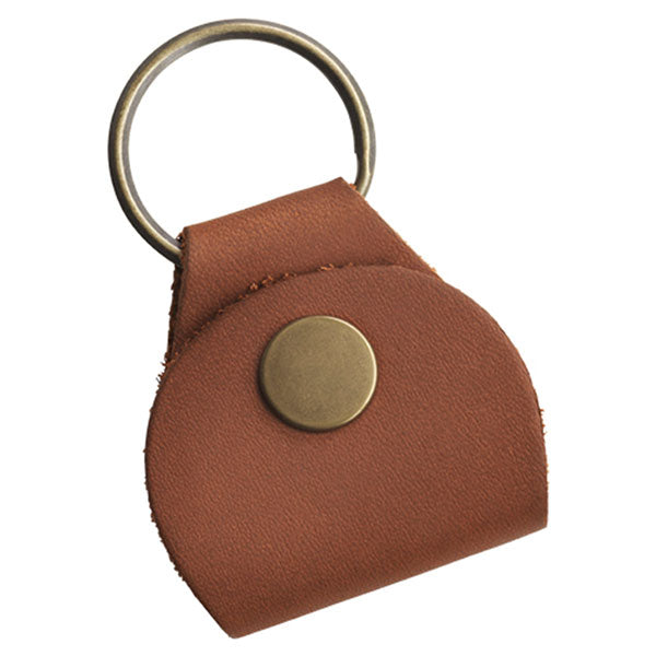 Gibson Accessories Premium Leder-Plektrenhalter-Schlüsselanhänger (Braun) Schlüsselanhänger