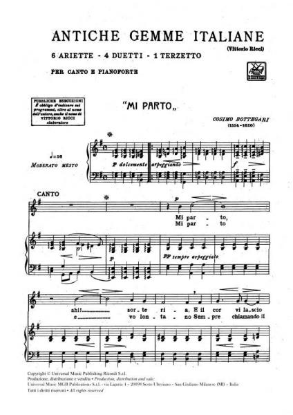 Antiche Gemme Italiane - Gesang und Klavier