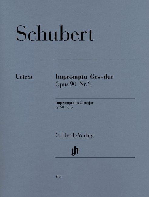 SCHUBERT F. - IMPROMPTU G FLAT MAJOR OP. 90,3 D 899