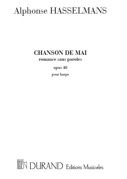 HASSELMANS A. - CHANSON DE MAI HARPE ROMANCE SANS PAROLES - HARPE