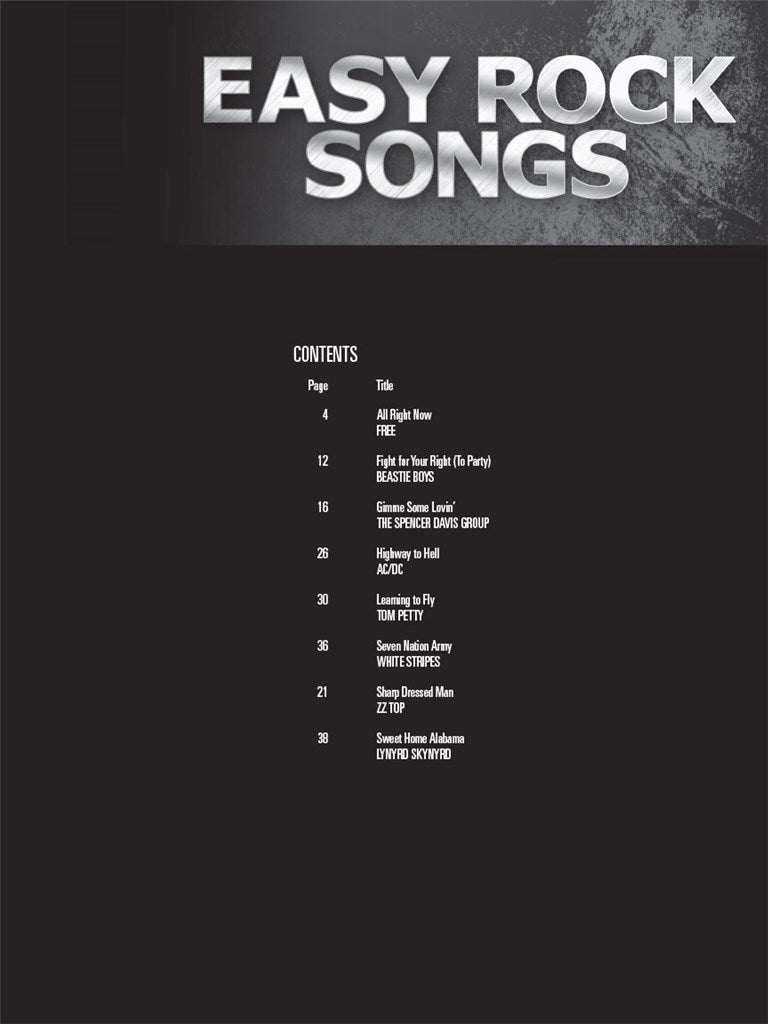 Drum Play Along Vol.42 Easy Rock Songs