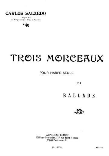 3 Morceaux No1 Ballade Harp