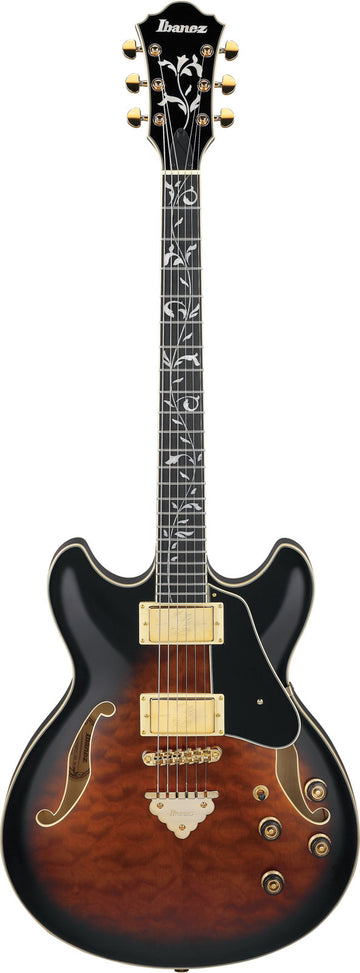 AS93QMSP-DBS Dunkelbraun Sunburst Artcore Expressionist