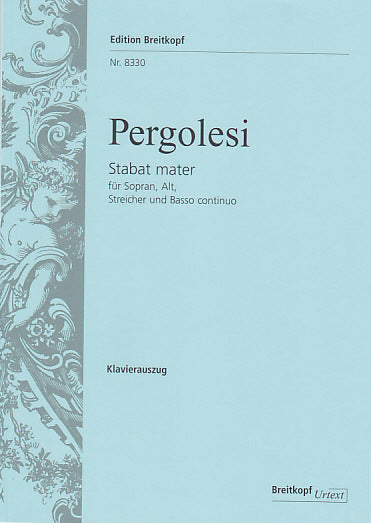 Edition Breitkopf Pergol G.B. - Stat Mater - Ch Choeur Piano