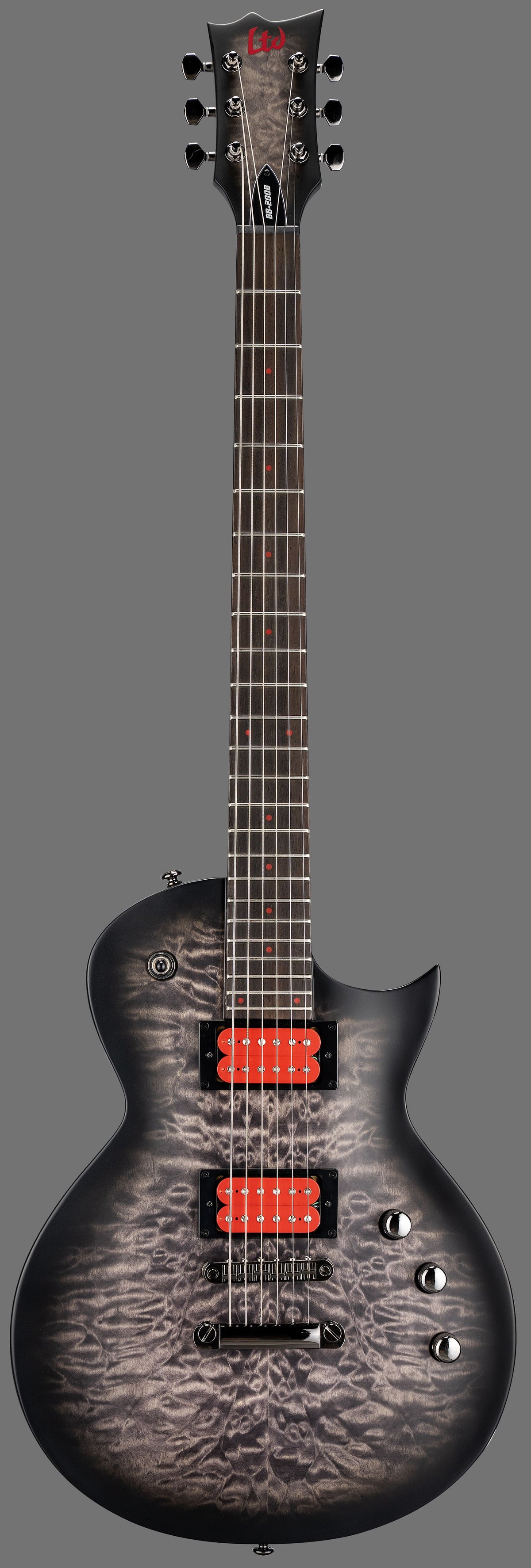 BB-200 Bariton Signature Ben Burnley QM Durchsichtiges schwarzes Sunburst-Satin