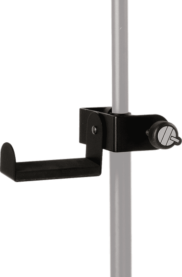 MS327 HEADPHONE HOLDER WITH CLAMP BLACK