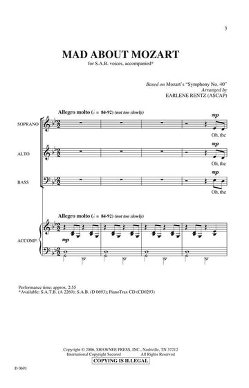 Rentz Earlene - Mad About Mozart - Sab