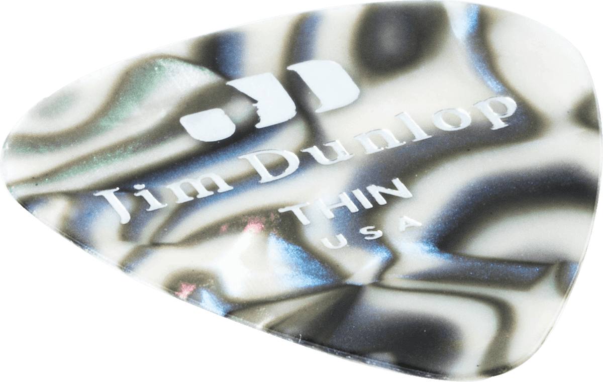 12 x dünnes echtes Zelluloid Abalone