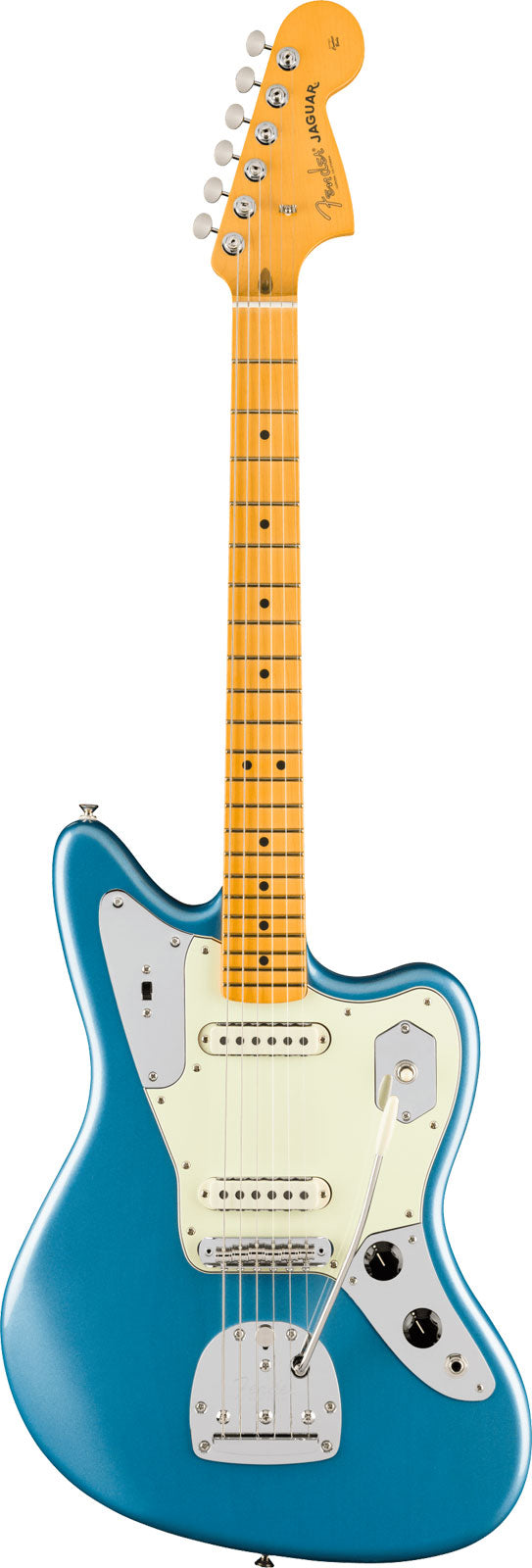 American Professional Classic Jaguar MN Verblasstes Lake Placid Blue