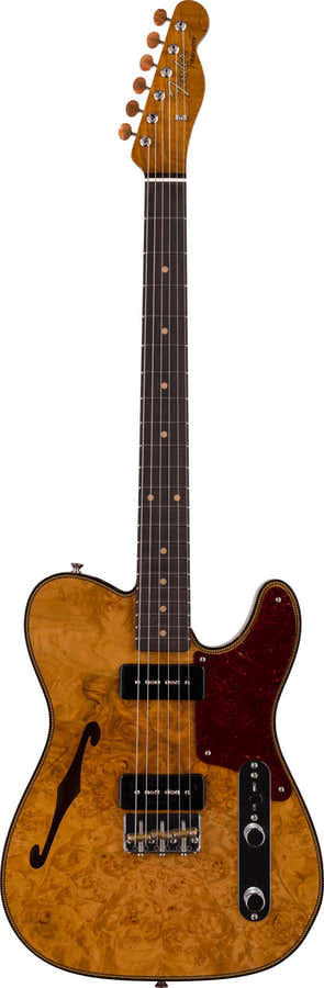 Telecaster Dual P90 Ahornmaser NOS Gealtertes Natur Artisan