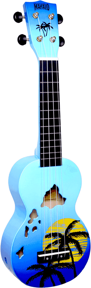Sopran Finish Hawaii-Inseln Blau Hochglanz