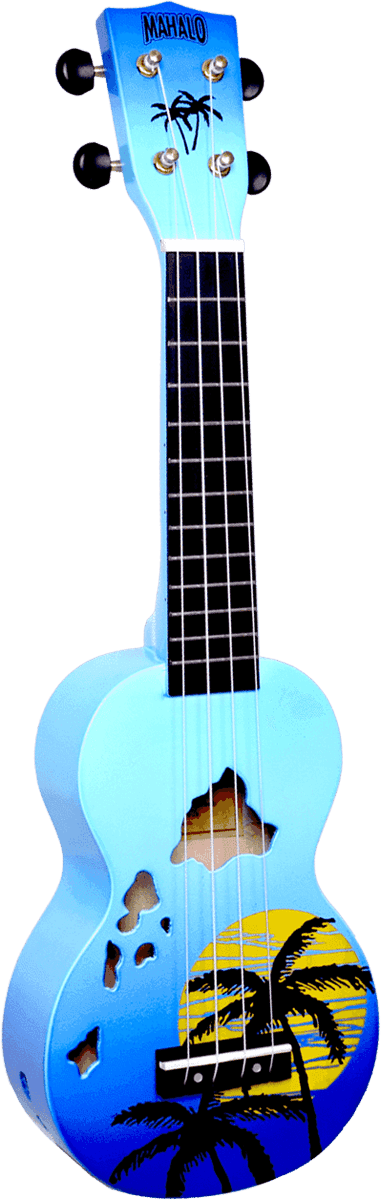 Sopran Finish Hawaii-Inseln Blau Hochglanz