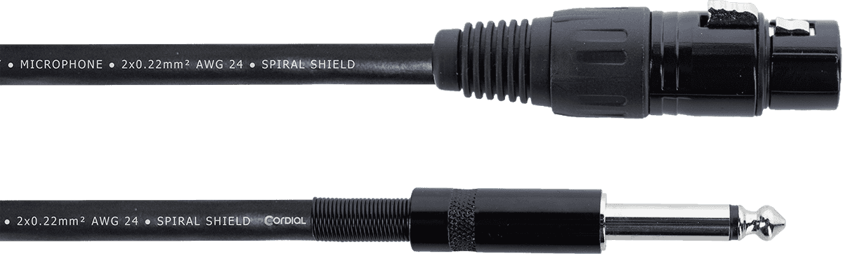 Cordial Audiokabel XLR-Buchse / Mono-Klinke 5 M